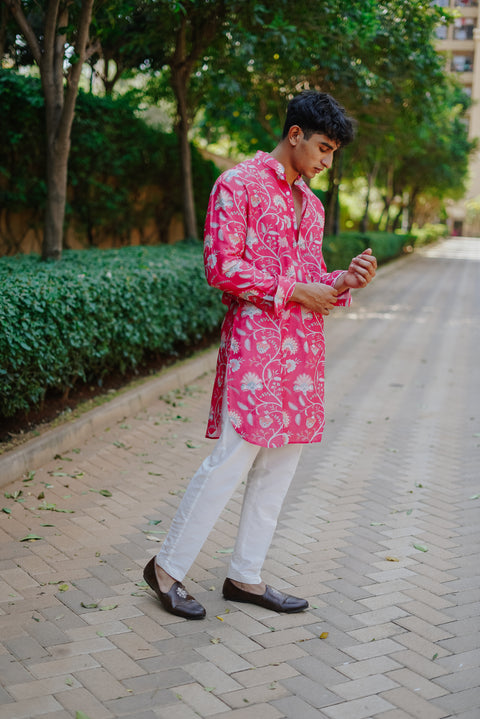 Jewelled Pink Kurta