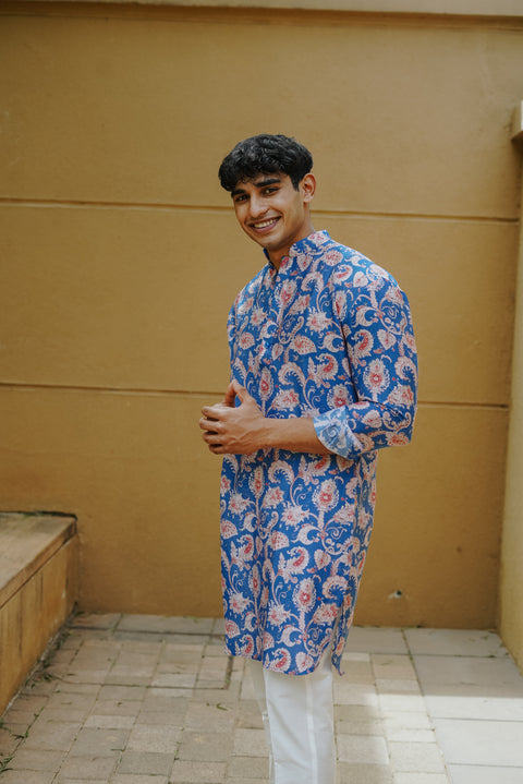 Jaipur Blue Kurta and Bandi