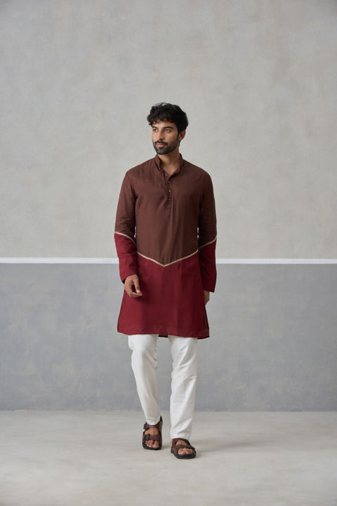 The Brown Veer Kurta
