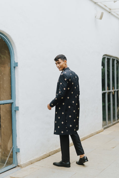 The Jet Black Sherwani