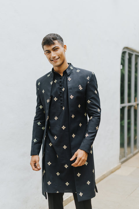 The Jet Black Sherwani