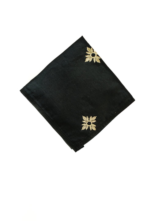 Jet Black Pocket Square