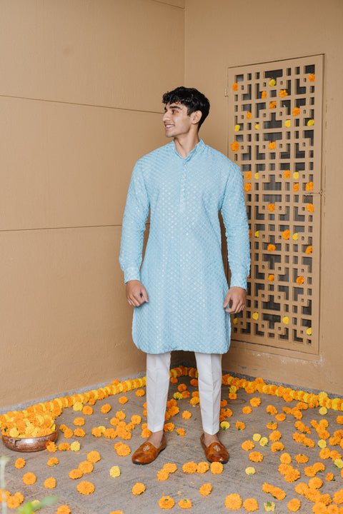 The Summer Sky Kurta