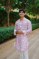 Pearl white Kurta and Bandi