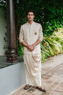 Champagne gold Jashn-Drape Kurta