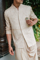 Champagne gold Jashn-Drape Kurta