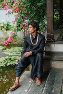 Navy Silk