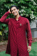 The Maroon Panel Kurta