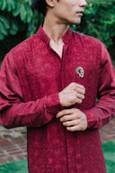 The Maroon Panel Kurta