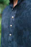 Midnight Blue Furrow Kurta