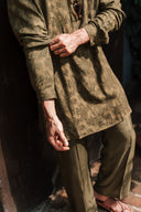 Burnished Olive Furrow Kurta