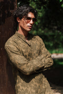 Burnished Olive Furrow Kurta