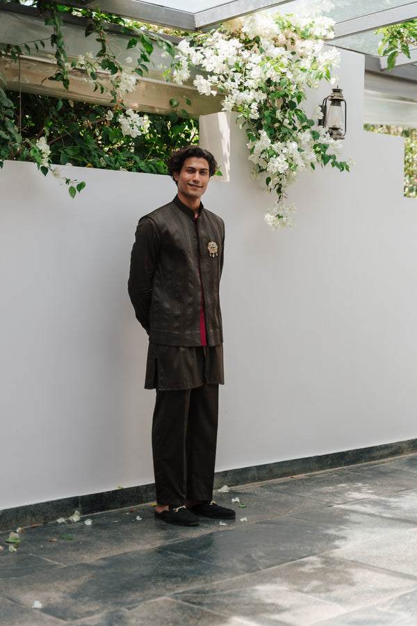 The Olive Green Kurta