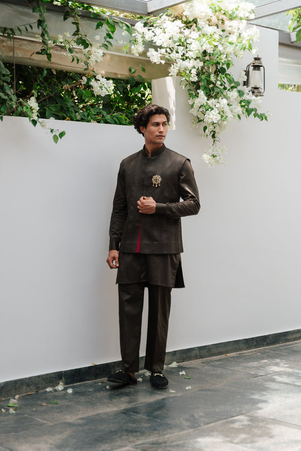 The Olive Green Kurta