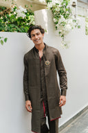 The Olive Green Kurta