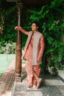 Pink & Grey Silk