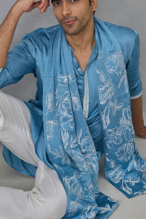 Blue Royale Kurta & Dupatta