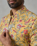 The Yellow Bloomscape Kurta & Bandi