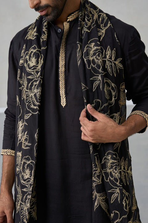 Black Royale Kurta & Dupatta
