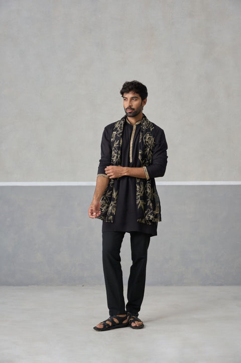 Black Royale Kurta & Dupatta