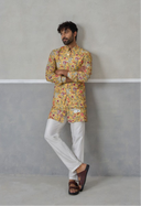 The Yellow Bloomscape Kurta & Bandi