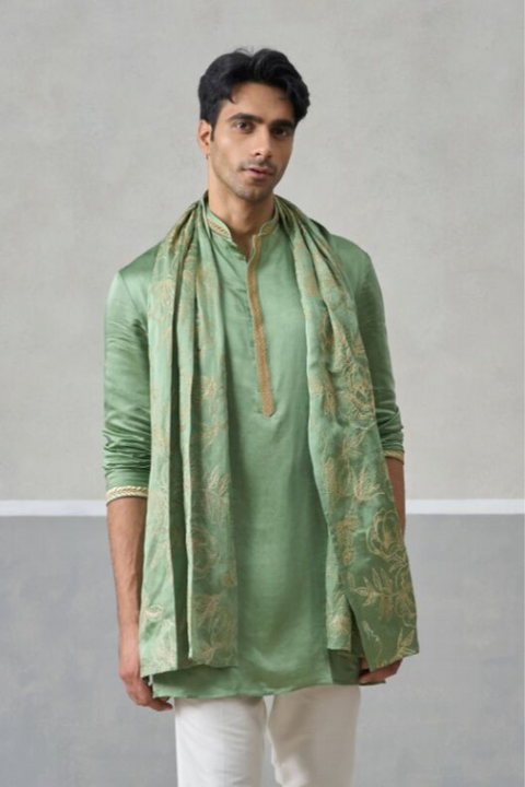 Sage Green Royale Kurta & Dupatta