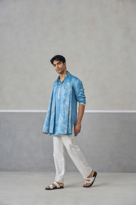 Blue Royale Kurta & Dupatta