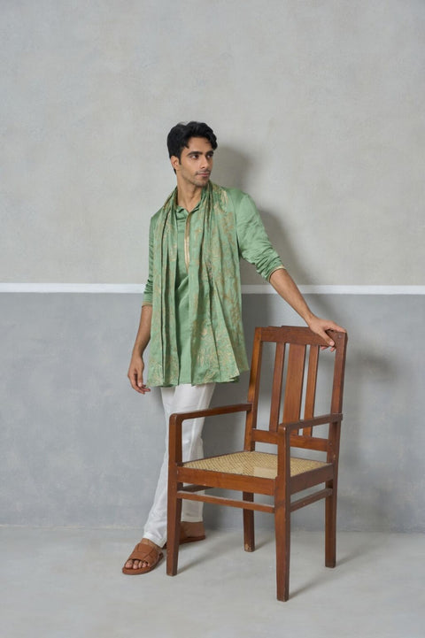 Sage Green Royale Kurta & Dupatta