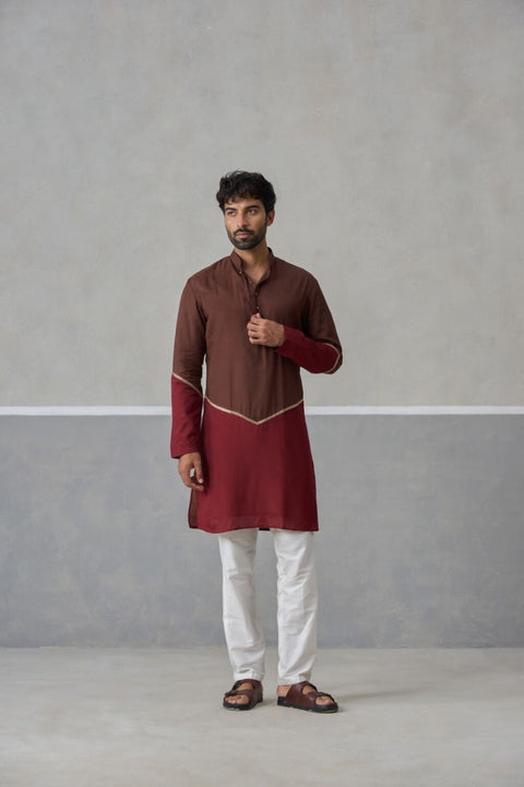 The Brown Veer Kurta