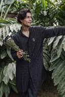 The Black Panel Kurta