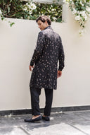 Noir Black Jashn Kurta