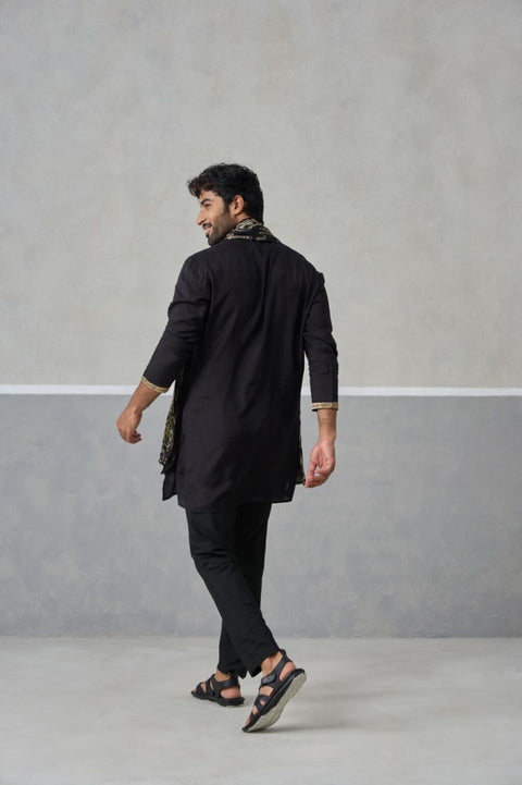Black Royale Kurta & Dupatta