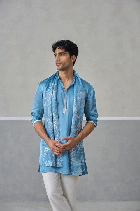 Blue Royale Kurta & Dupatta