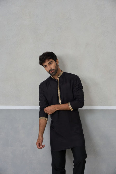 Black Royale Kurta & Dupatta