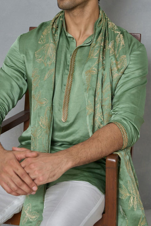Sage Green Royale Kurta & Dupatta