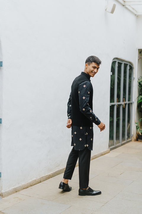 The Jet Black Kurta and Bandi