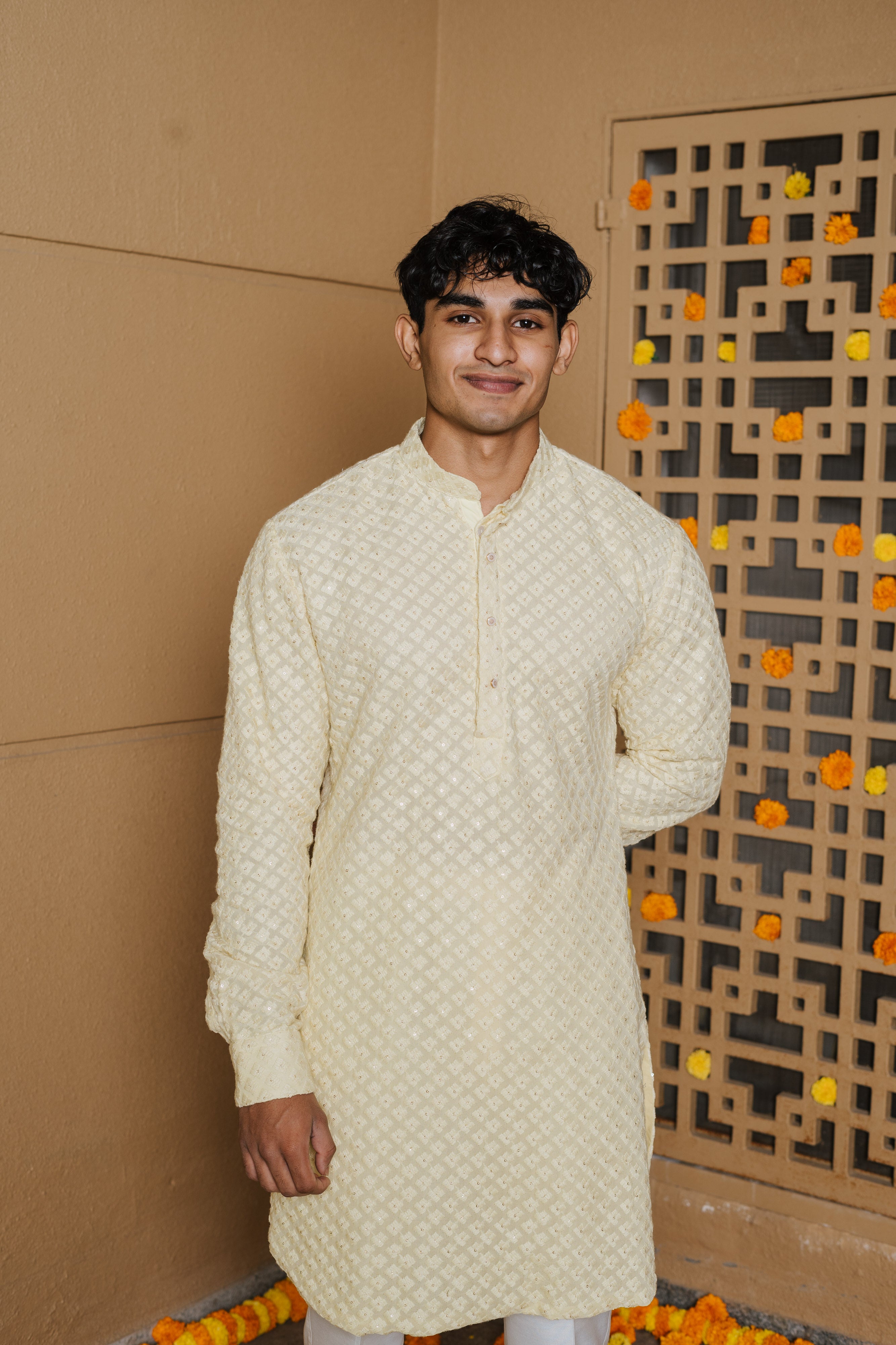 The Lemon Yellow Kurta UN CUFFED